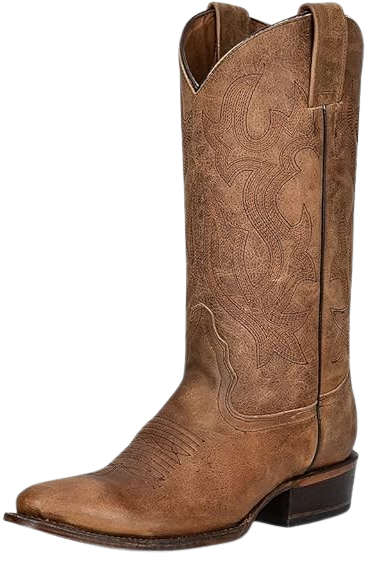 Tan Stitch Detail Boots with Leather Sole – L5888